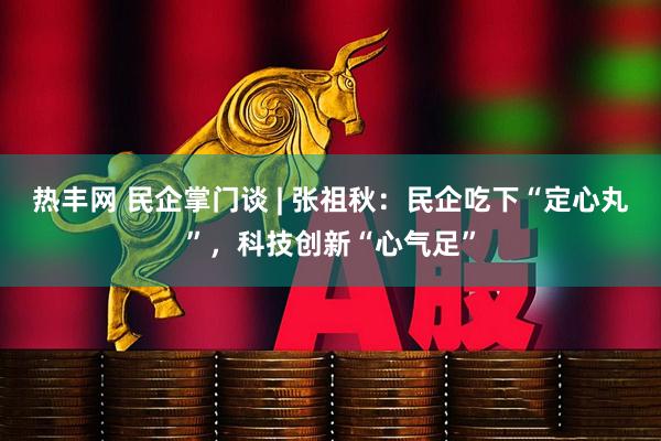 热丰网 民企掌门谈 | 张祖秋：民企吃下“定心丸”，科技创新“心气足”