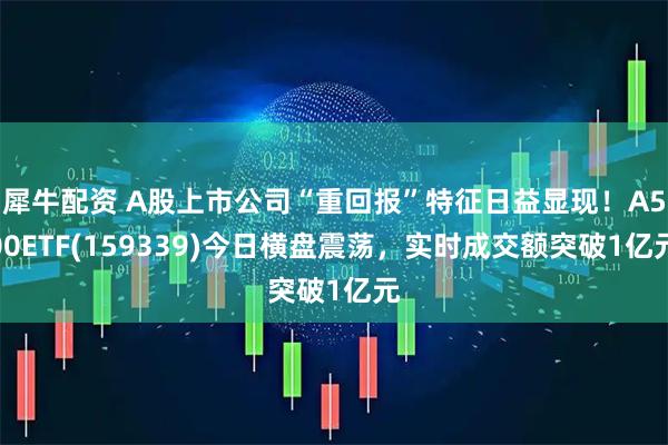 犀牛配资 A股上市公司“重回报”特征日益显现！A500ETF(159339)今日横盘震荡，实时成交额突破1亿元