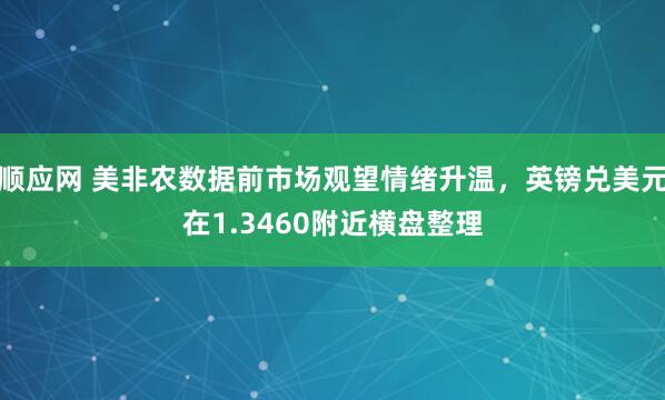 顺应网 美非农数据前市场观望情绪升温，英镑兑美元在1.3460附近横盘整理